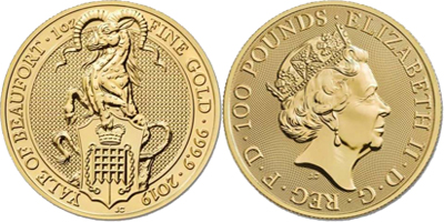 QUEEN’S BEASTS YALE OF BEAUFORT 1OZ