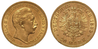 20 MAREK NIEMIECKICH WILHELM II