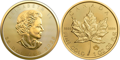 KANADYJSKI LIŚĆ KLONU 1 OZ 2024