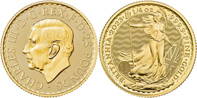 BRITANNIA AU 1/4 OZ KAROL III 2025/26